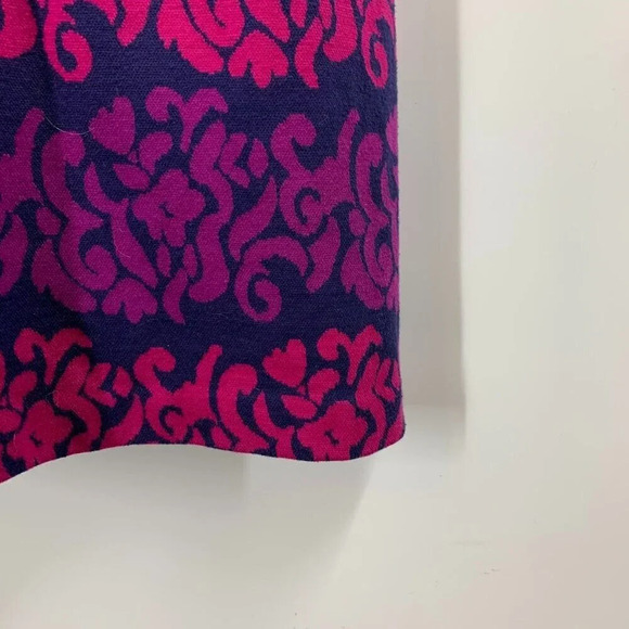 Lilly Pulitzer Evie True Navy Follow The Leader Ponte Jacquard Sheath Dress SZ S - Picture 5 of 12